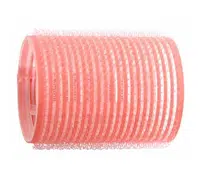 Natáčky na vlasy Duko Velcro pr.44 mm, 6 ks - samodržící, růžové (15/2)