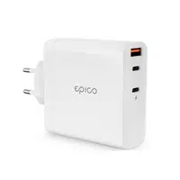 Sítová nabíječka Epico 140W GaN, bílá