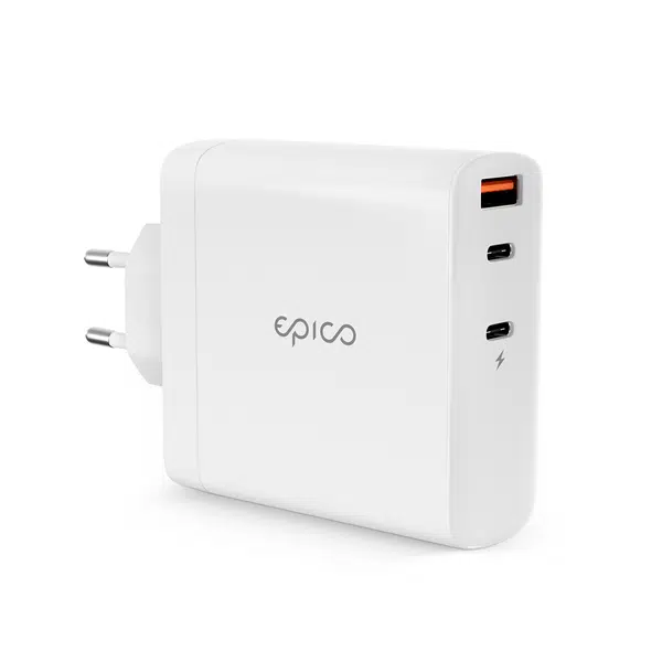 Sítová nabíječka Epico 140W GaN, bílá