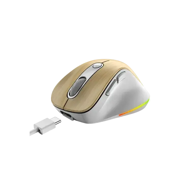 Genius Ergo 9000S Pro /Ergonomická/Optická/Pro praváky/2 400 DPI/USB+BT/ borovice