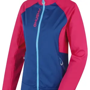 Husky Suli L XL, pink/blue Dámská softshell bunda