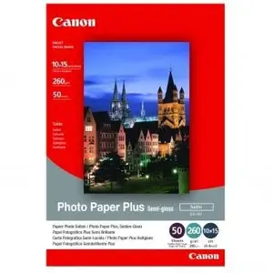 Canon Photo Paper Plus Semi-Glossy 1686B015, 10x15cm, pololesklý, saténový, bílý, foto papír