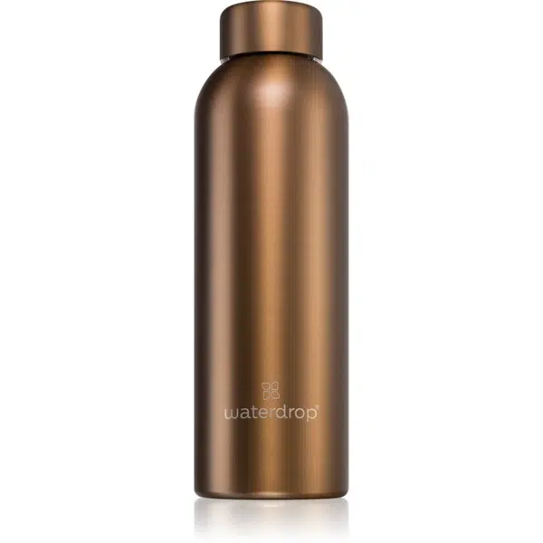 Waterdrop Thermo Steel Metal nerezová láhev na vodu barva Bronze Brushed 600 ml