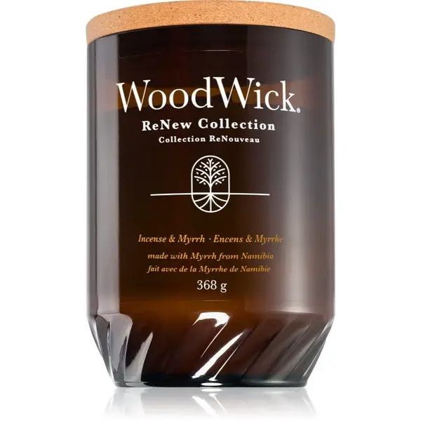 Woodwick Renew Incense & Myrrh vonná svíčka 368 g