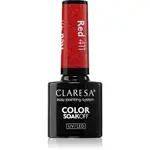 Claresa SoakOff UV/LED Color Sunny Garden gelový lak na nehty odstín Red 411 5 g