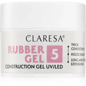 Claresa Rubber Gel Construction Gel UV/LED gelový lak pro prodloužení nehtů odstín 05 45 g