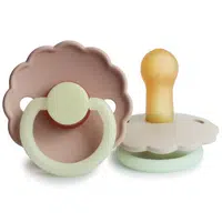 FRIGG Daisy Size 2:6-18 months dudlík Blush night/Cream night 2 ks