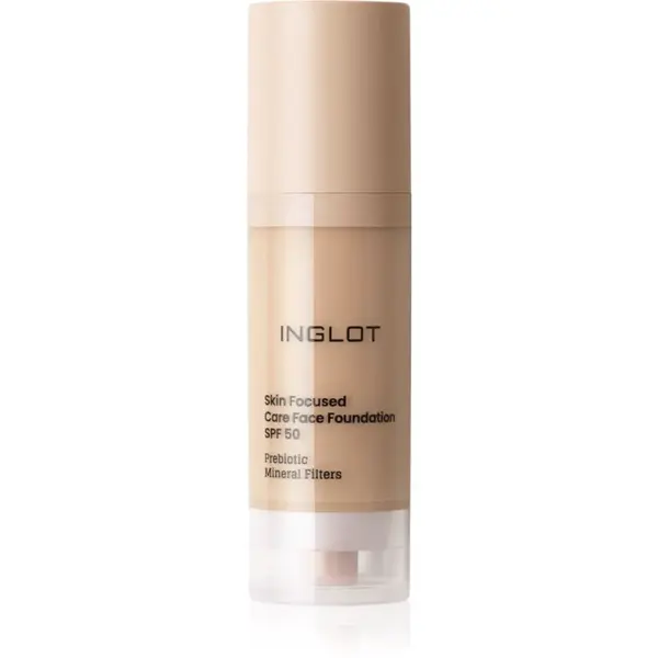 Inglot Skin Focused Care Face Foundation SPF 50 krycí make-up SPF 50 odstín 304 Classic Beige 30 ml