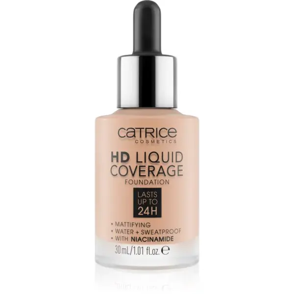 Catrice HD Liquid Coverage make-up odstín 020 Rose Beige 30 ml