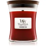 Woodwick Cinnamon Chai vonná svíčka s dřevěným knotem 275 g