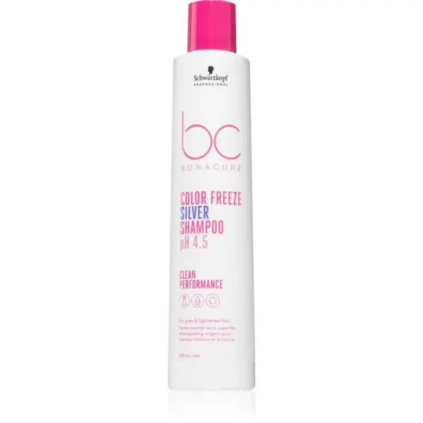 Schwarzkopf Professional BC Bonacure Color Freeze Silver stříbrný šampon pro blond a melírované vlasy 250 ml