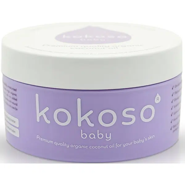 Kokoso Baby Kids bio kokosový olej pro citlivou pokožku pro děti od narození 168 g