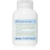 Davines SU Hair&Body Wash sprchový gel a šampon 2 v 1 75 ml