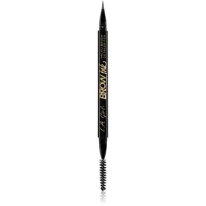 L.A. Girl Cosmetics Brow Ink fix na obočí s kartáčkem odstín Dark Brown 0.45 ml