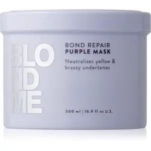 Schwarzkopf Professional Blondme Bond Repair Purple Mask maska na vlasy neutralizující žluté tóny 500 ml