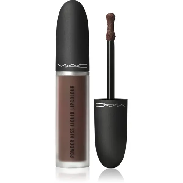 MAC Cosmetics Powder Kiss Liquid Lipcolour matná tekutá rtěnka odstín Chestnut 5 ml