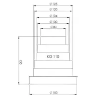 Redukce plastová RP 80/100/110/120/125/150, 0687