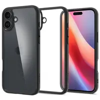 Spigen Ultra hybrid kryt na mobil, iPhone 16, černý
