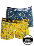 Meatfly pánské boxerky Balboa Boxershorts Double Pack Jamm | Žlutá | Velikost S