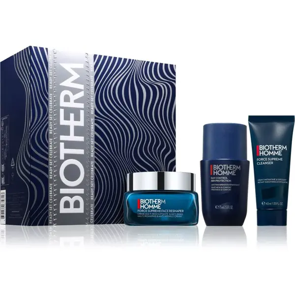 Biotherm Homme Force Supreme Face Reshaper Cream dárková sada pro muže