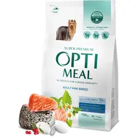 OPTIMEAL™ Superpremium. Pre dospelých psov malých plemien s vysokým obsahom lososa 700g (0011)