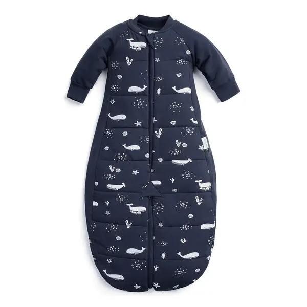 Ergopouch Vak a overal na spaní 2v1 organická bavlna Suit Whale 3-12 m, 6-12 kg, 2,5 tog
