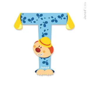 Janod Dřevěné písmenko T lepicí 9 cm