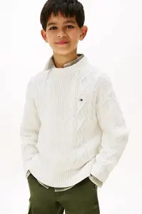 Detský bavlnený sveter Tommy Hilfiger