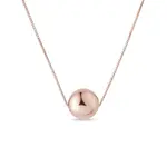 Řetízek s kuličkou z růžového zlata KLENOTA