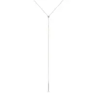 Náhrdelník s bezel diamantem v růžovém zlatě KLENOTA