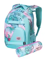 Meatfly batoh Exile Mint Flowers 24 L | Modrá | Objem 24 L