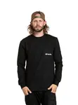 Pánské tričko s dlouhým rukávem meatfly harvey černá 3xl