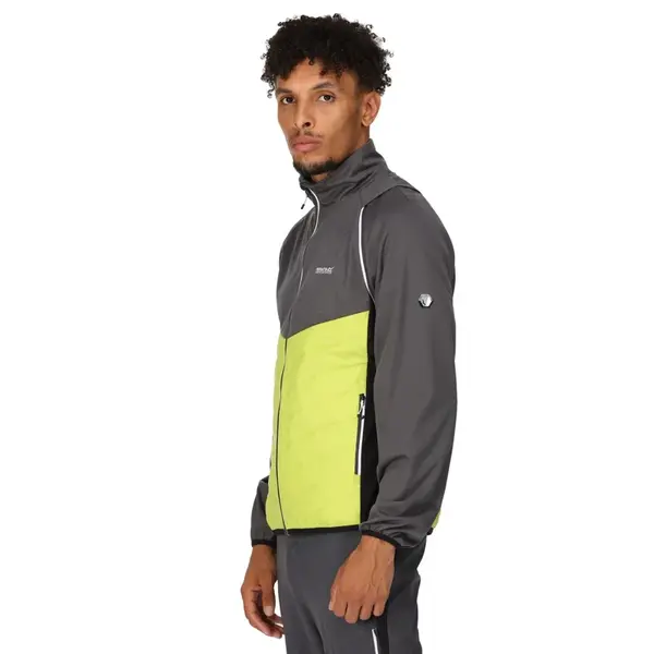 Pánská hybridní bunda 2v1 regatta steren šedá/limetková xxl