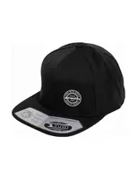 Meatfly kšiltovka Gruman Premium Snapback White Round / Black | Černá | Velikost One Size