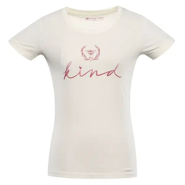 Dámské triko z organické bavlny alpine pro termesa 2 béžová m