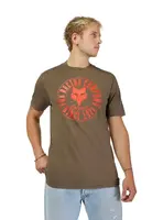 Fox pánské tričko Emblem Ss Prem Military | Hnědá | Velikost XL