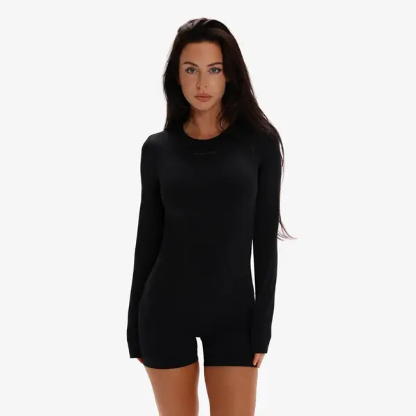 Dámské tričko s dlouhým rukávem exalted flexmotion černá xl