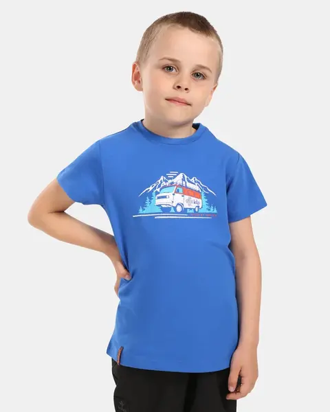 Chlapecké bavlněné tričko kilpi salo-jb modrá 122-128