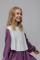 Dětská vesta s příměsí vlny Coccodrillo