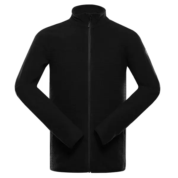 Pánská fleecová mikina alpine pro sius 3 černá xl