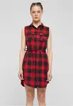 Women's long sleeveless shirt Gracey red/black