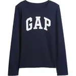 GAP V-FRCH LS LOGO TEE Dětské tričko, tmavě modrá, velikost