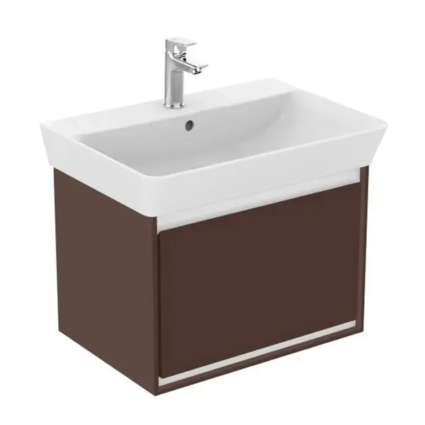 Ideal Standard Connect Air - Skrinka pod umývadlo Cube 60 cm, 53x41x40 cm, hnedá mat/biela mat E0846VY