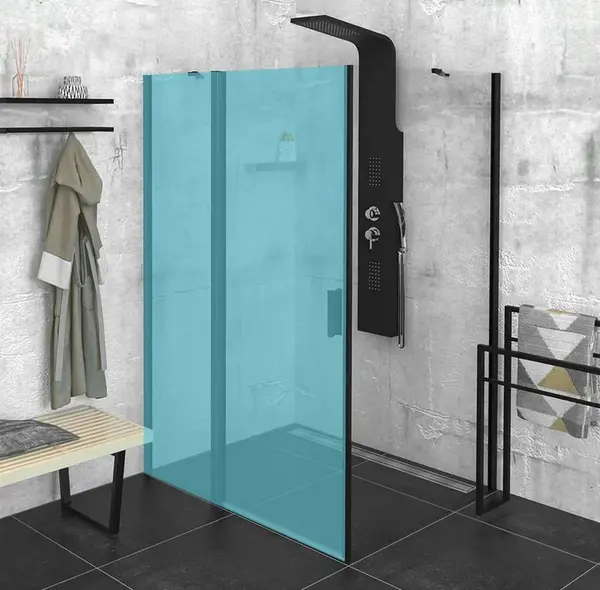 Polysan Zoom Line - Sprchová stena Black 90 cm, matná čierna/číre sklo ZL3290B