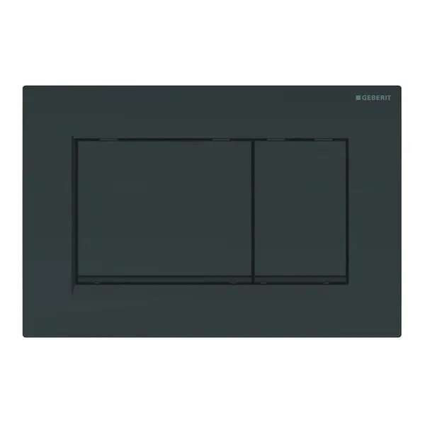 Geberit Sigma20 - Ovládacie tlačidlo na 2 množstvá splachovania, čierna lesklá/čierna matná 115.883.DW.1