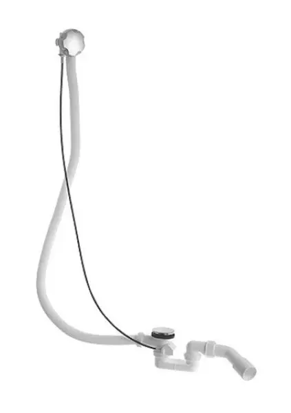 Duravit Príslušenstvo - Odtoková a prepadová súprava, bovden, chróm 790227000001000