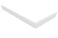 Polysan Karia - Rohový panel 1200x900 mm, ľavý, biela 49812L