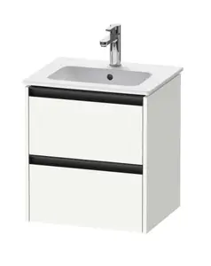 Duravit Ketho.2 - Umývadlová skrinka, 55x51x42 cm, 2 zásuvky, matná biela K25261018180000