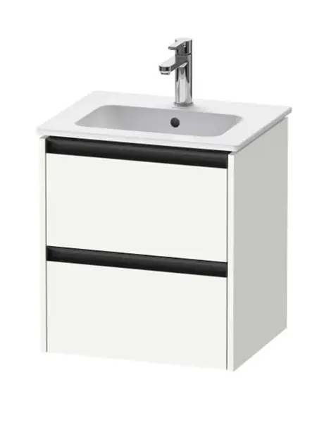 Duravit Ketho.2 - Umývadlová skrinka, 55x51x42 cm, 2 zásuvky, matná biela K25261018180000
