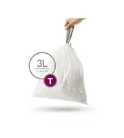 Simplehuman Príslušenstvo - Vrecia do odpadkového koša 3 l, typ T, 40 ks CW0216